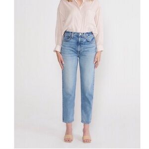 Etica Finn Slim Straight Blue Faded Rigid Denim Jean